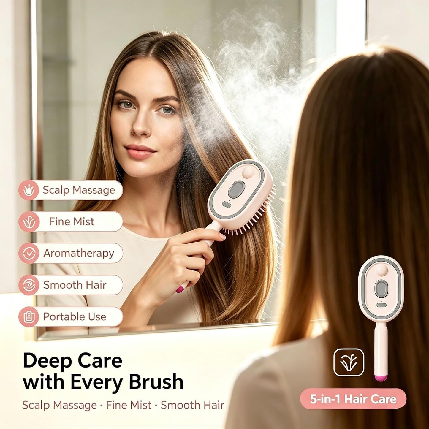 2-in-1 Steam Hair Brush